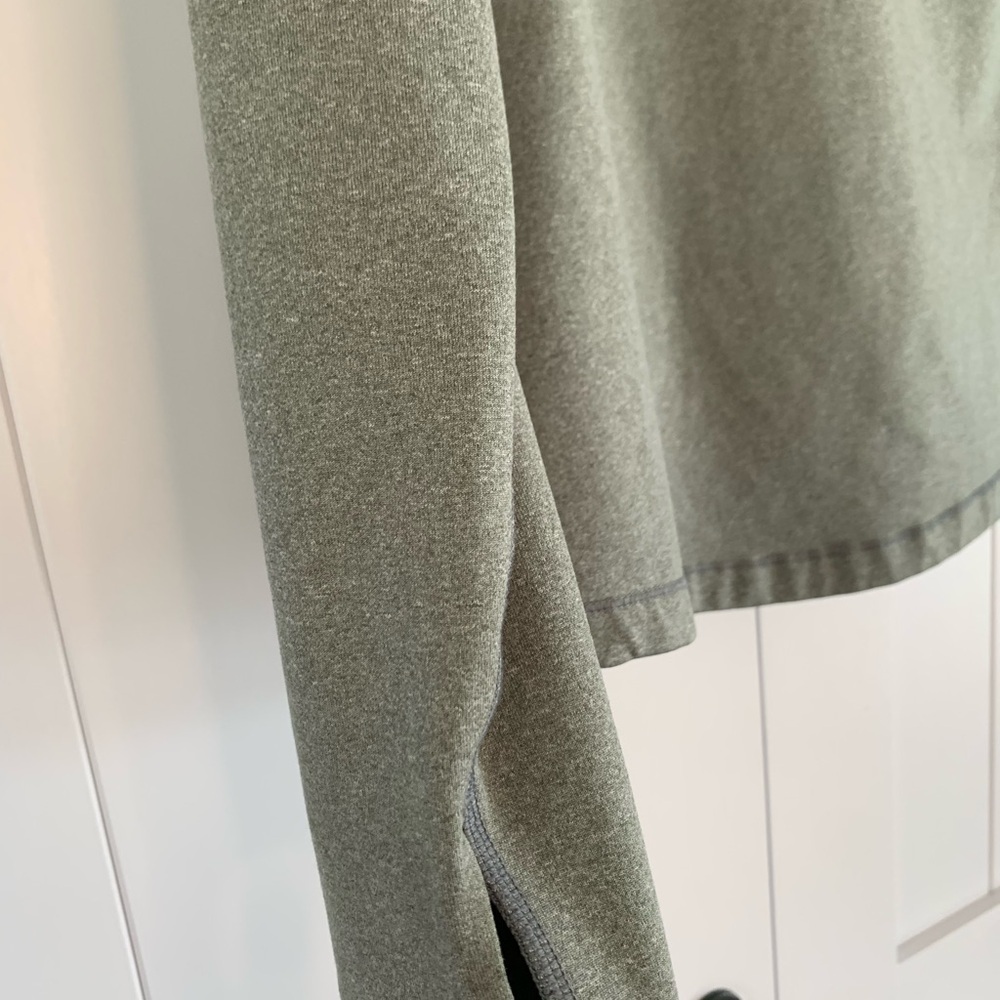Nike Dri-FIT 1/4 Zip Pullover Womens Small Gray Long Sleeve Running Golf Top - Picture 7 of 13